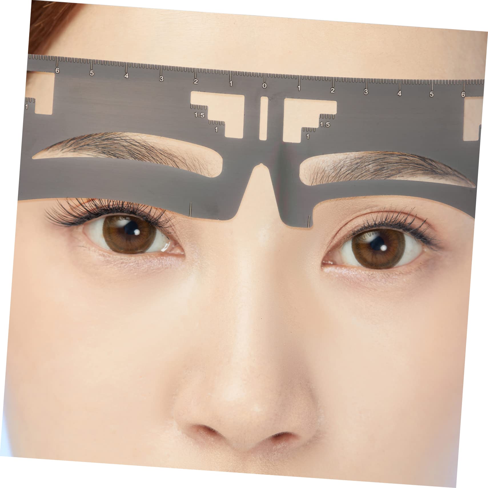 DOITOOL 6pezzi Ruler Per Sopracciglia Inossidabile Per Sopracciglia Strumento Makeup Per e Ragazze Stencil Per Design