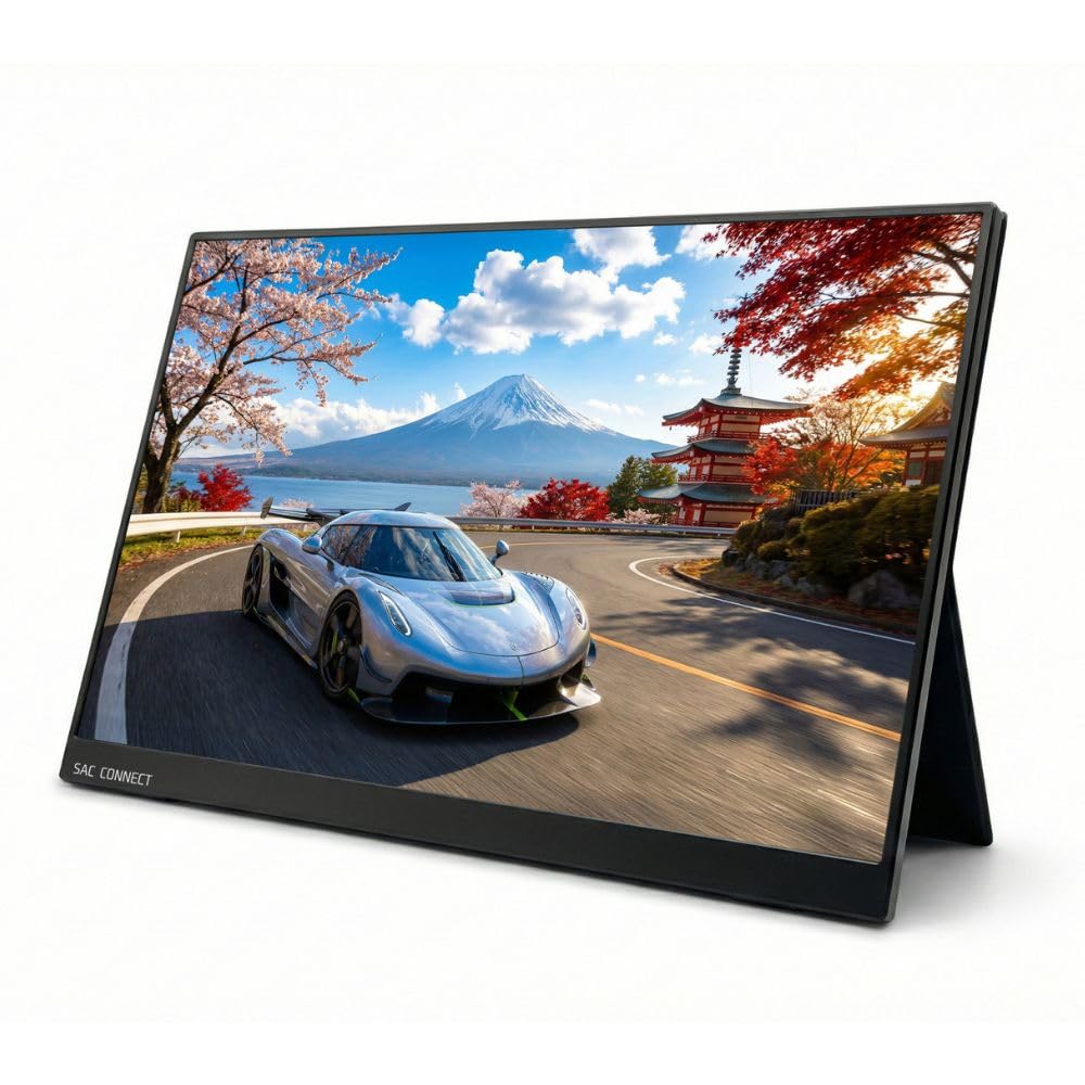 Amazon.co.jp: SACCONNECT エスエーシー ポータブル LCD モニター
