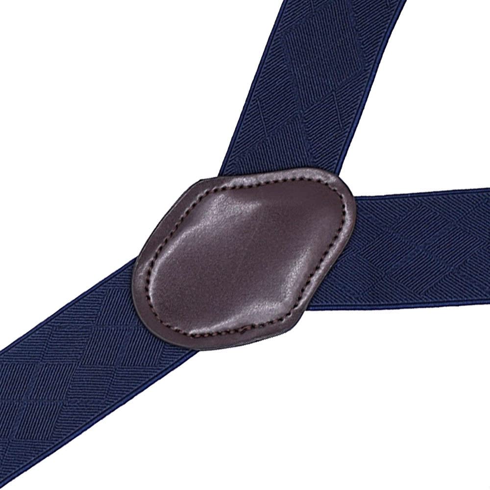 Bretelle uomo, bretelle uomo, Bretelle elastiche alla moda da uomo, 6 clip, solide, da uomo, vintage, casual, for feste di matrimonio, pantaloni, cinturino, regalo for il marito