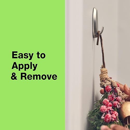 Miniatura 3 de FrogTape reMOVEables - Ganchos de pared resistentes, sin daños, fácil de quitar y reutilizar, gancho de pared mediano con tiras adhesivas, soporta