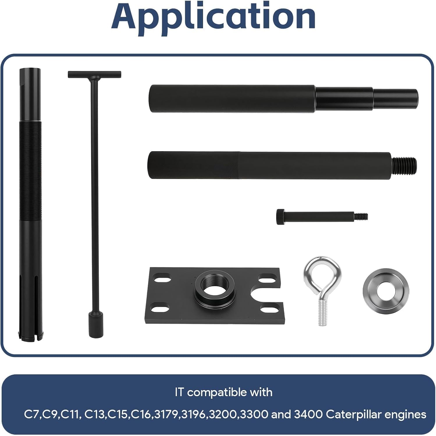 Gimbal Bearing Alignment and Install Kit, Engine Alignment Tool & Gimbal Bearing Puller Set Compatible with Mercruiser Alpha, Alpha 1, MR, Bravo, OMC Cobra, Volvo Penta