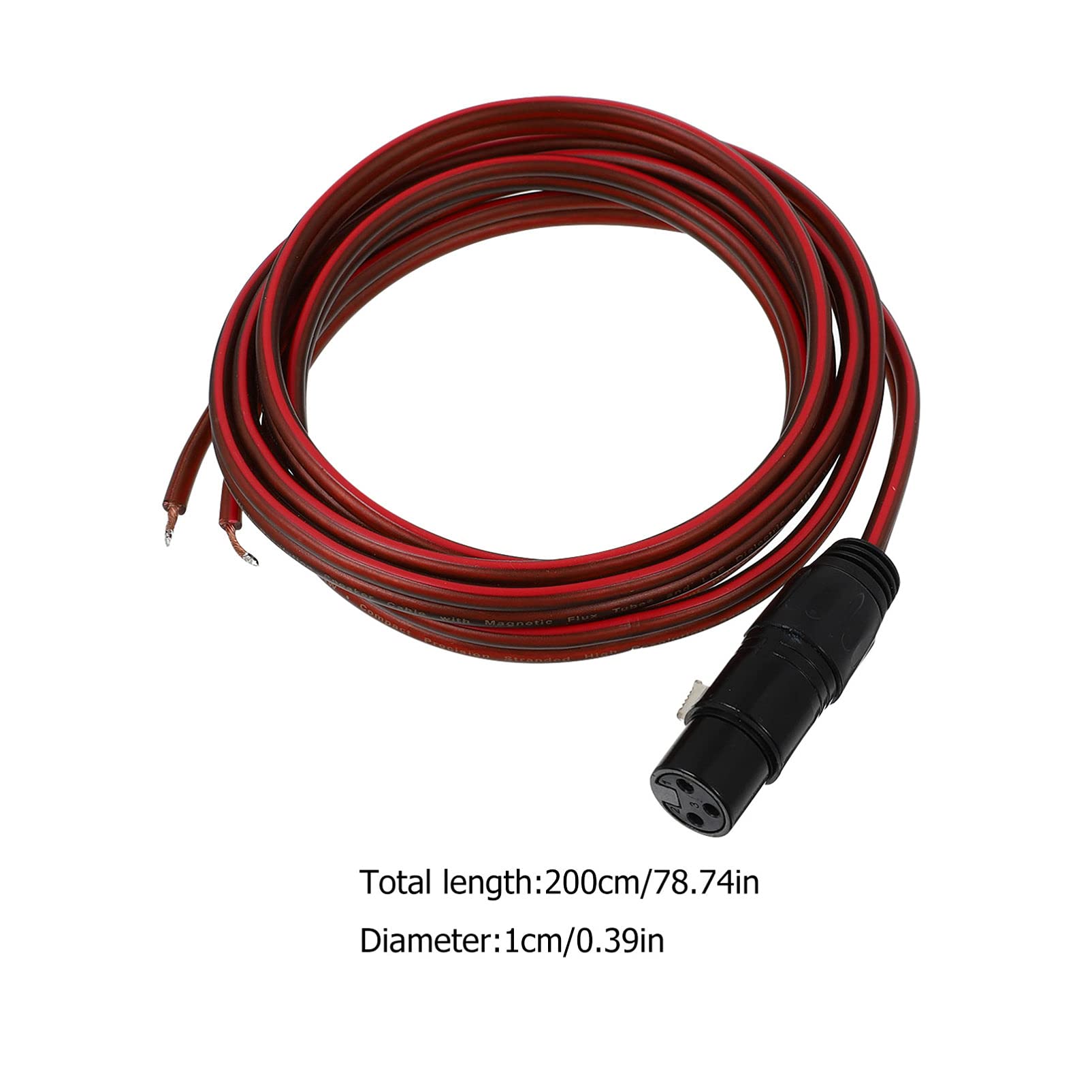 KALLORY 1Pc Banana Speaker Wire Durable Audio Cord with Design for Home Theater and Sound System Connections