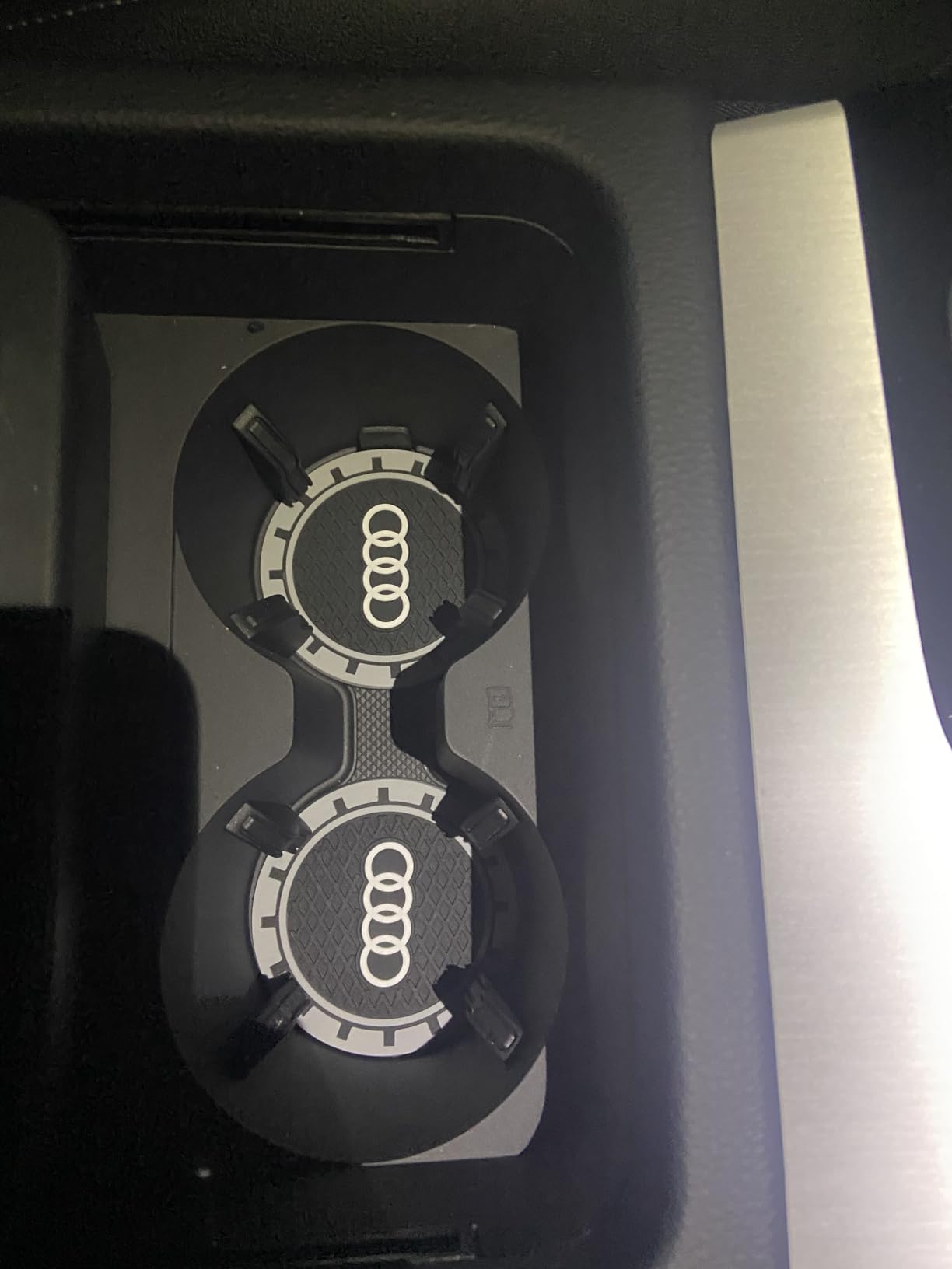 for Audi Car Cup Coaster, 2PCS Cup Holder Insert Coaster for Audi A1 A3