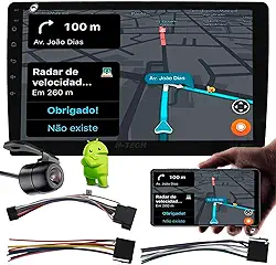 H-Tech Central Multimidia Android 8.1 USB Bluetooth Espelhamento 10 Polegadas HT-9910