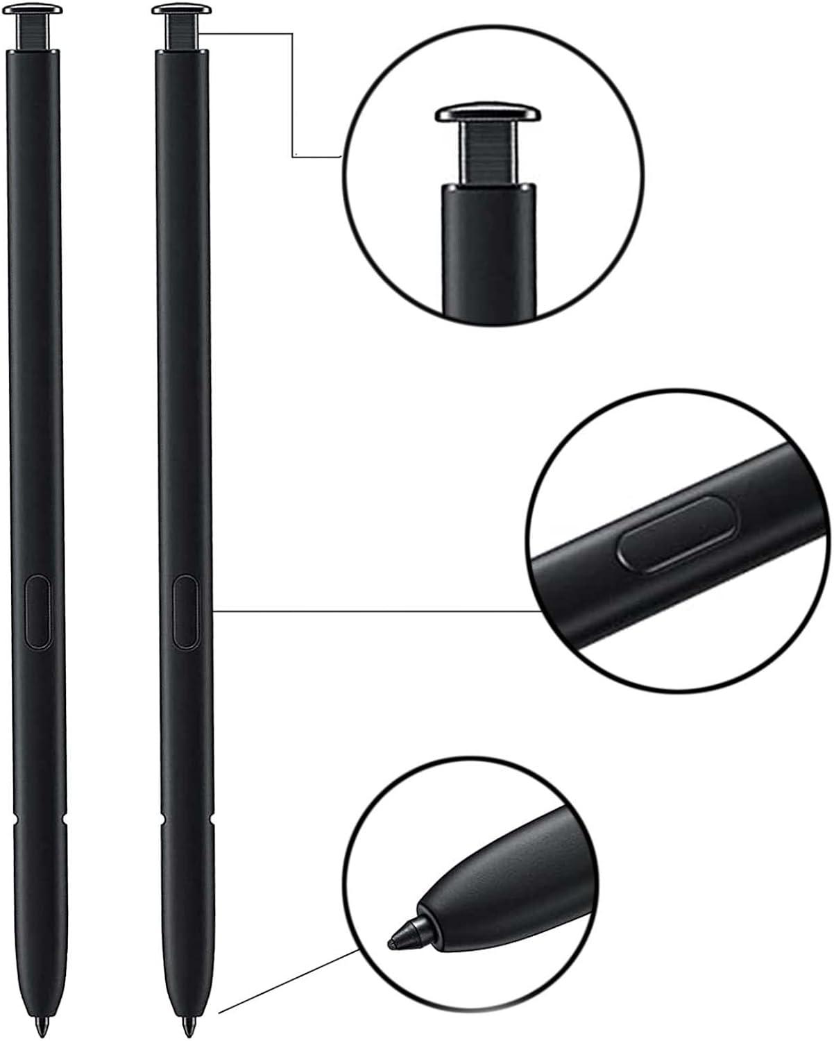 2 Pcs S23 Ultra S Pen Replacement for Samsung Galaxy S23 Ultra Stylus,Black image 3