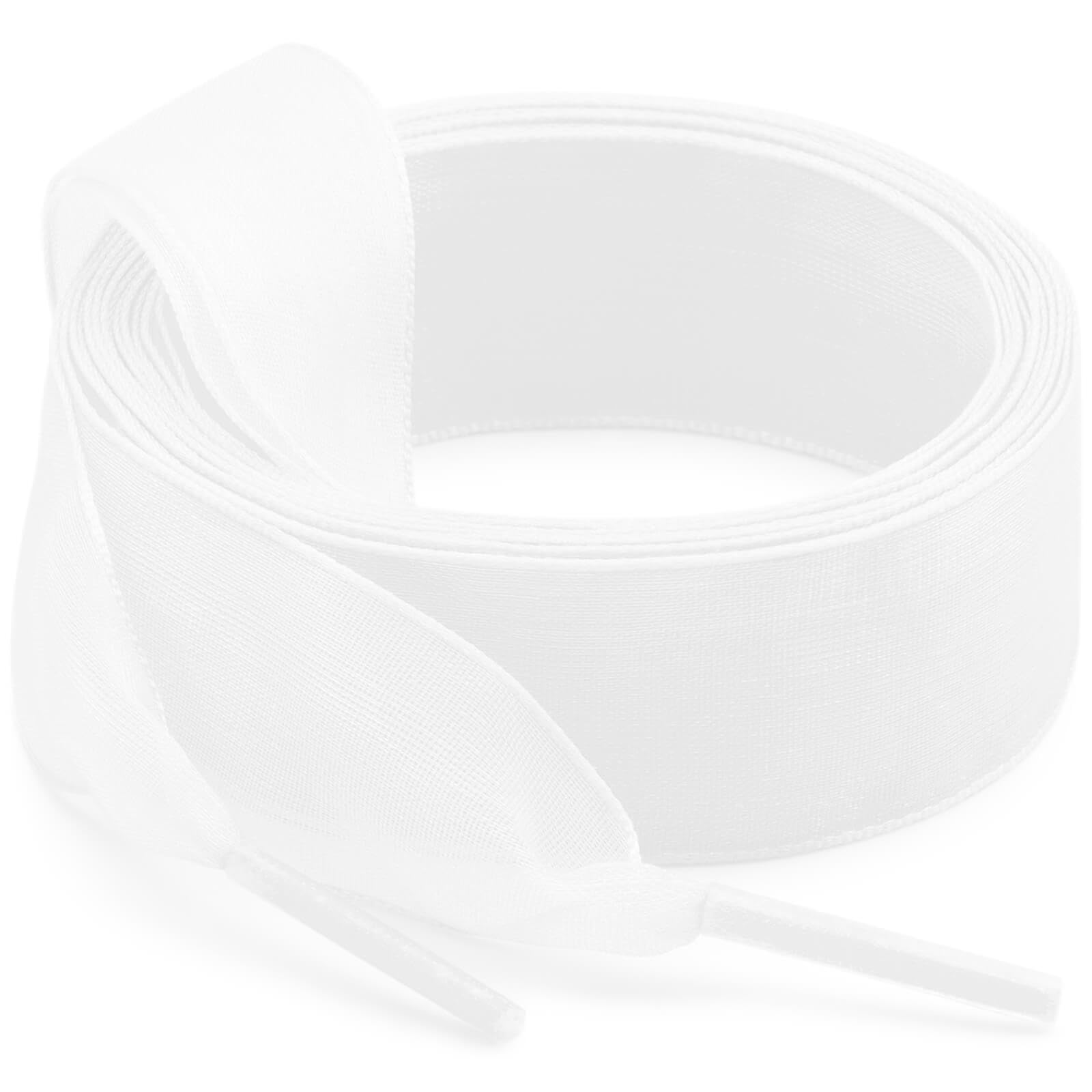 WEGOODZF Women Sheer Shoe Laces: 2 Pairs 2CM Wide Organza Shoelaces for Sneakers