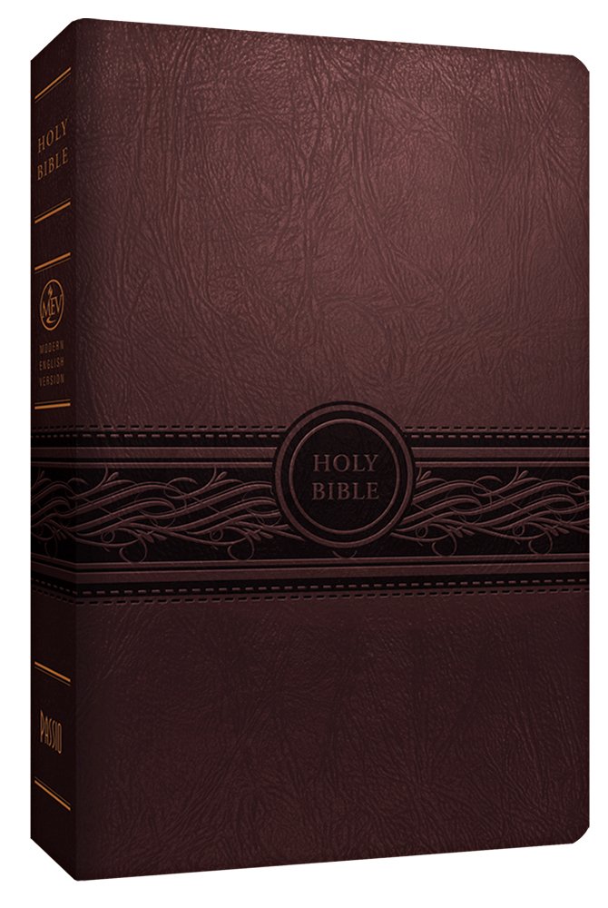 MEV Bible Personal Size Large Print Cherry Brown: Modern English Version Imitation Leather – Large Print, October 28, 2024