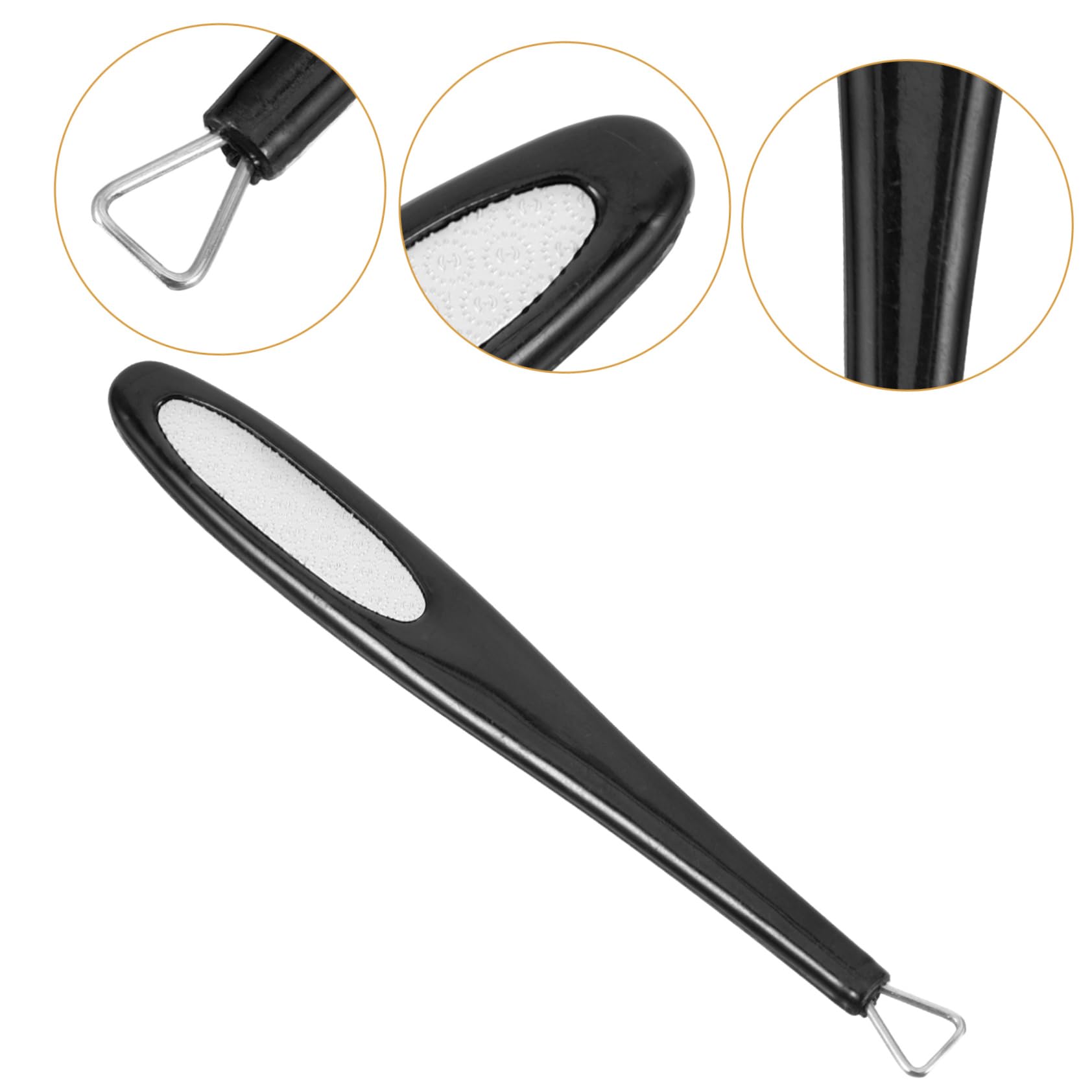 FRCOLOR Cuticle Pusher for Fingernail Toenail Metal Cuticle Remover Nail Care Tool Easy to Shape Nails