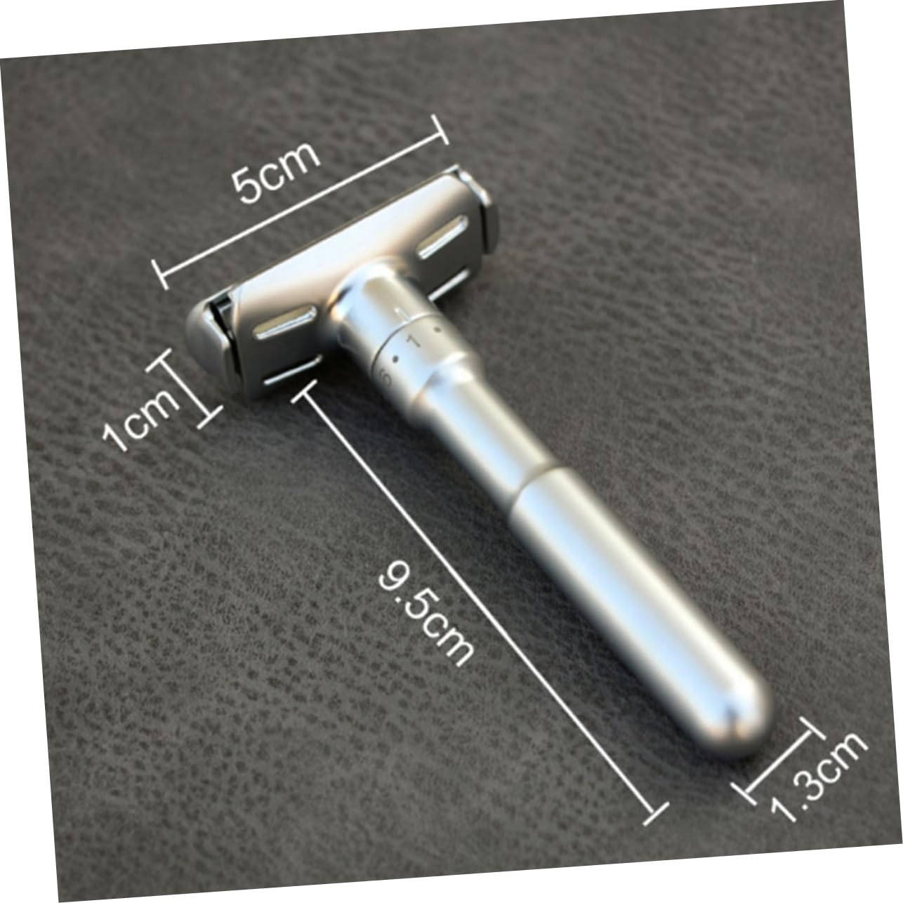 SOESFOUFU Modern Aesthetics Manual Holder Double-Sided Men's Adjustable Shaving Machine 5 Silver Grey
