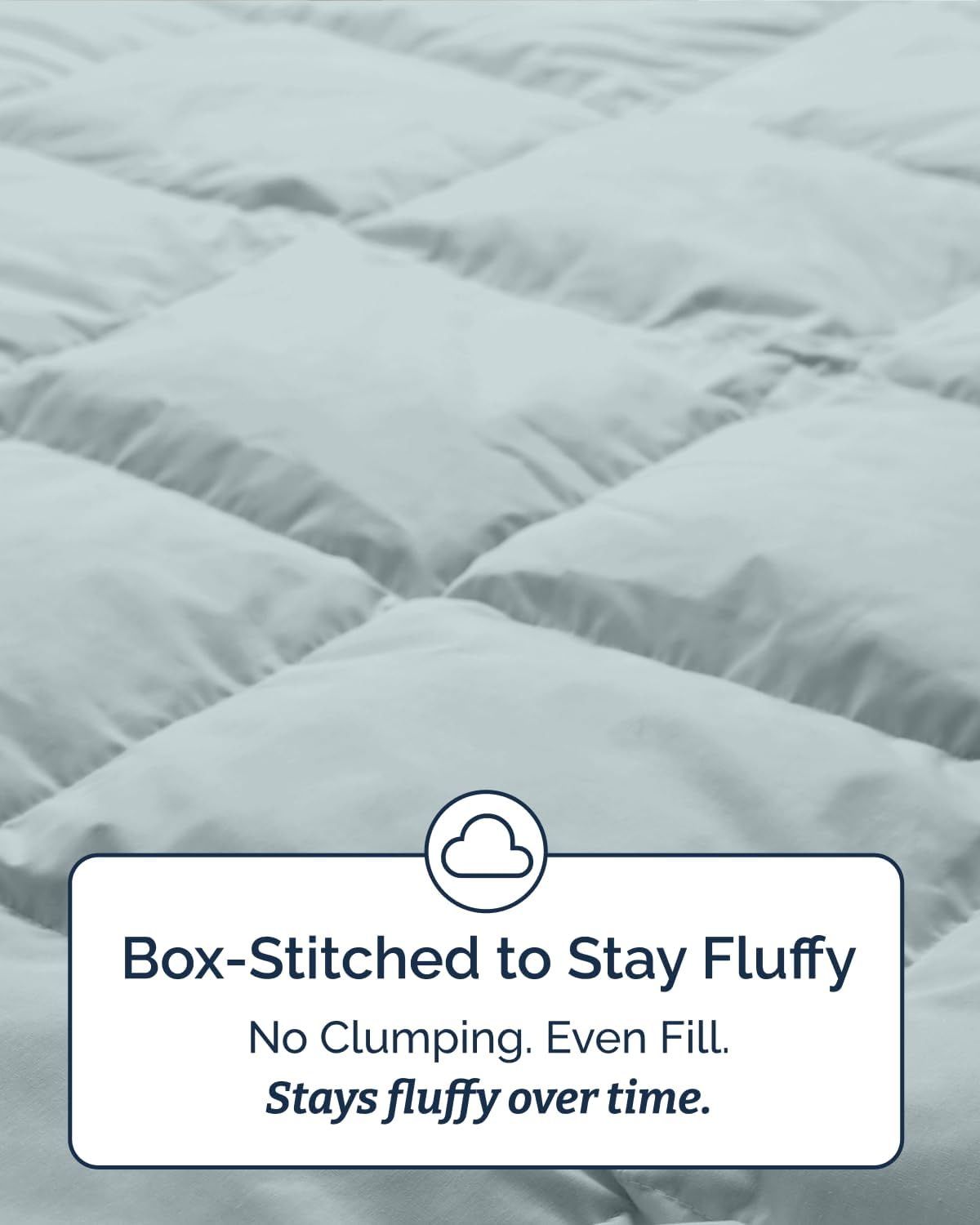 Twin Size, Navy Blue/SkyBlue Alternative Down Comforter - Warm, Lightweight & Breathable Hotel Quality Bedding Set for Men, Women, Kids & Teens - All Season Cooling Microfiber Duvet Insert Comforter