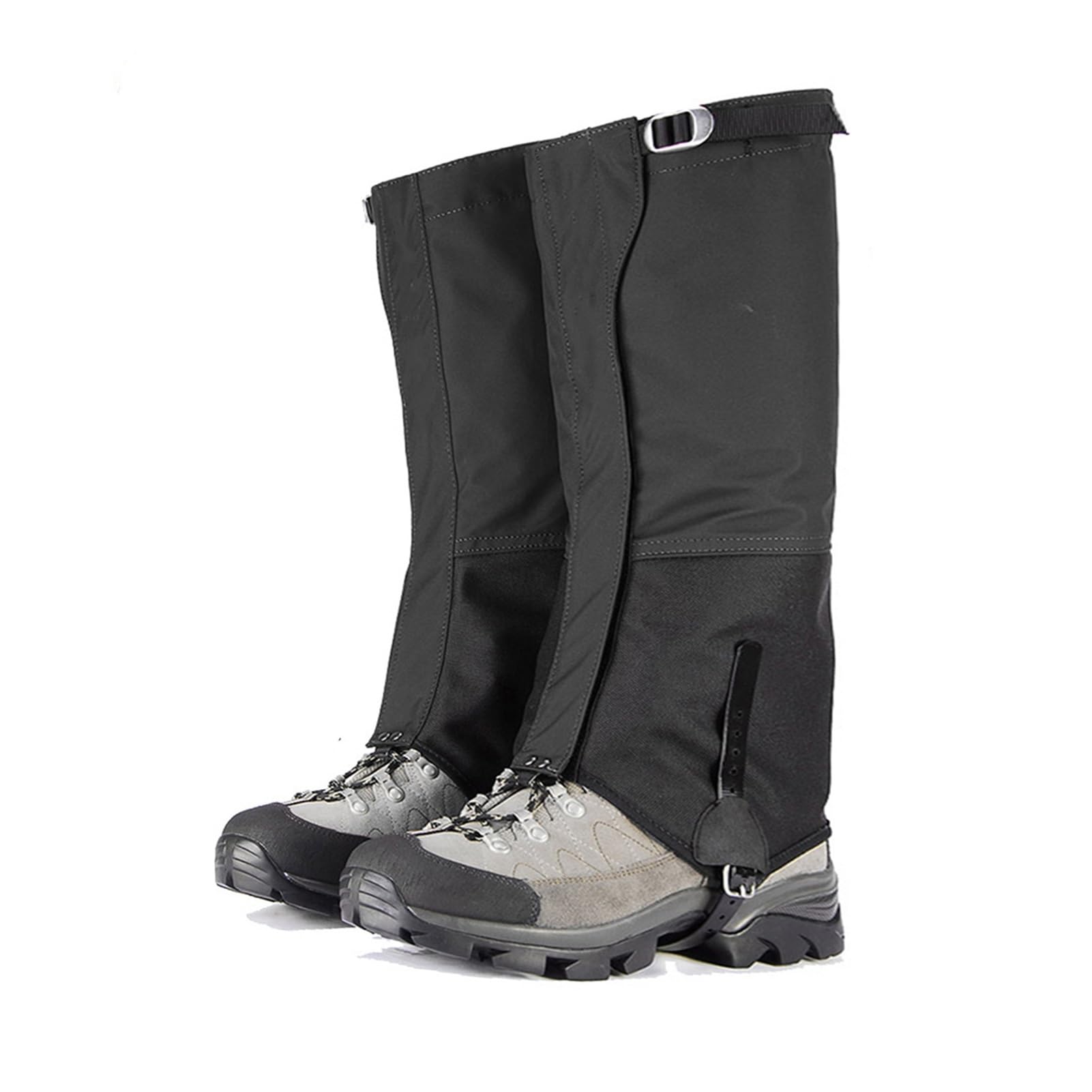 Guêtres de Jambe, Attaches de Fixation de Chaussures d'alpinisme Multi-Types, guêtres de Raquettes à Neige, guêtres d'extérieur, adaptées au Camping, à la randonnée et à la Raquette
