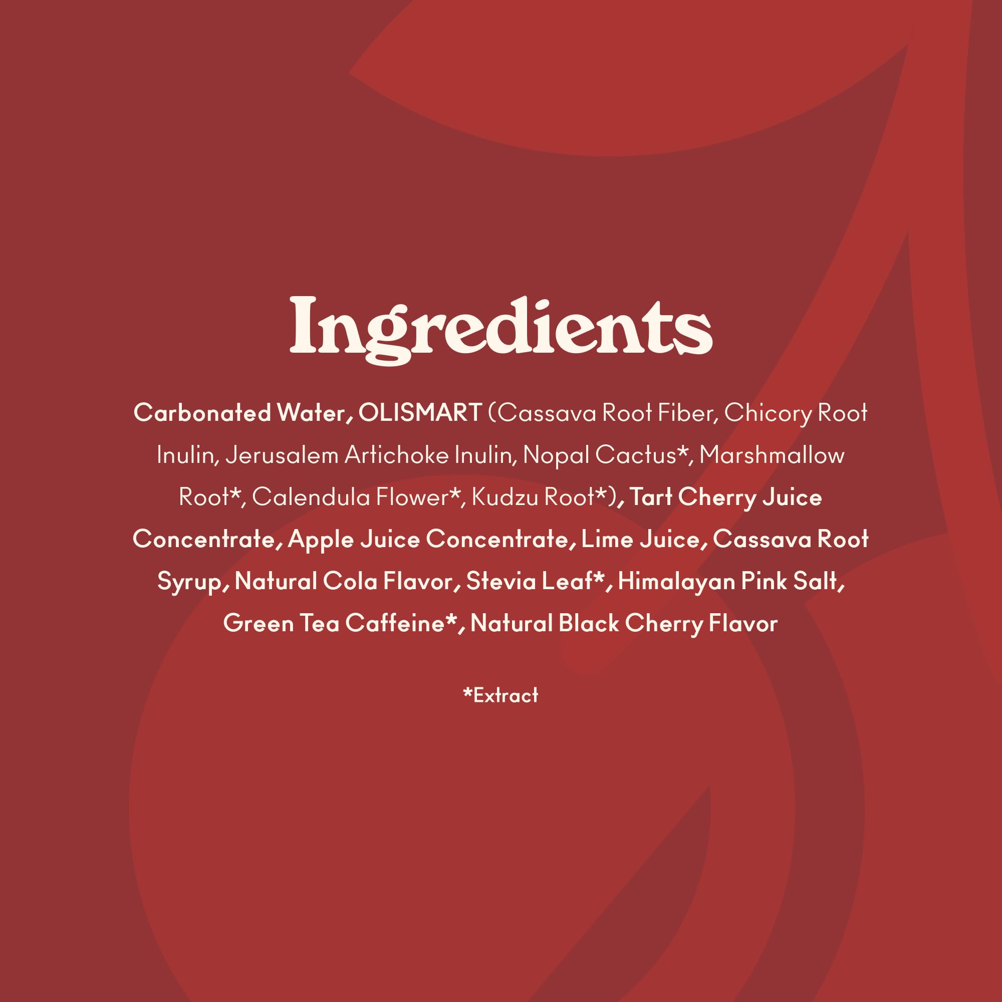 OLIPOP Prebiotic Soda Pop, Cherry Cola, A New Kind of Soda Packed with Prebiotics, Fiber, and Botanicals, Gluten Free, Vegan, GMO Free, 12oz (12-Cans)