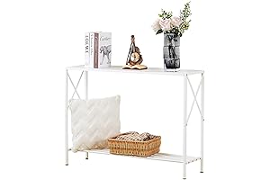 Wimarsbon White Faux Marble Entryway Table
