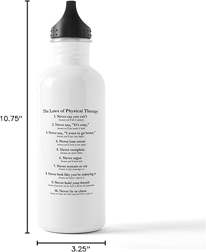 Miniatura 6 de CafePress Laws Of P.T. Botella de agua inoxidable 1 botella de agua deportiva de acero inoxidable, 1.0 L (34 oz)