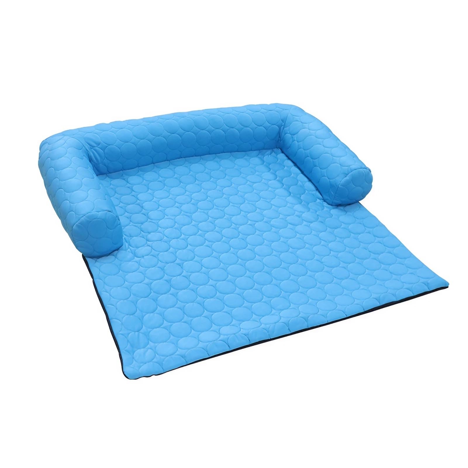 Tapis Rafraîchissant Chien Soie Glacée - Coussin Déhoussable Lavable - Panier Grande Taille pour Chiens/Chats - Idéal Petits/Moyens Animaux(74 x 74 cm)