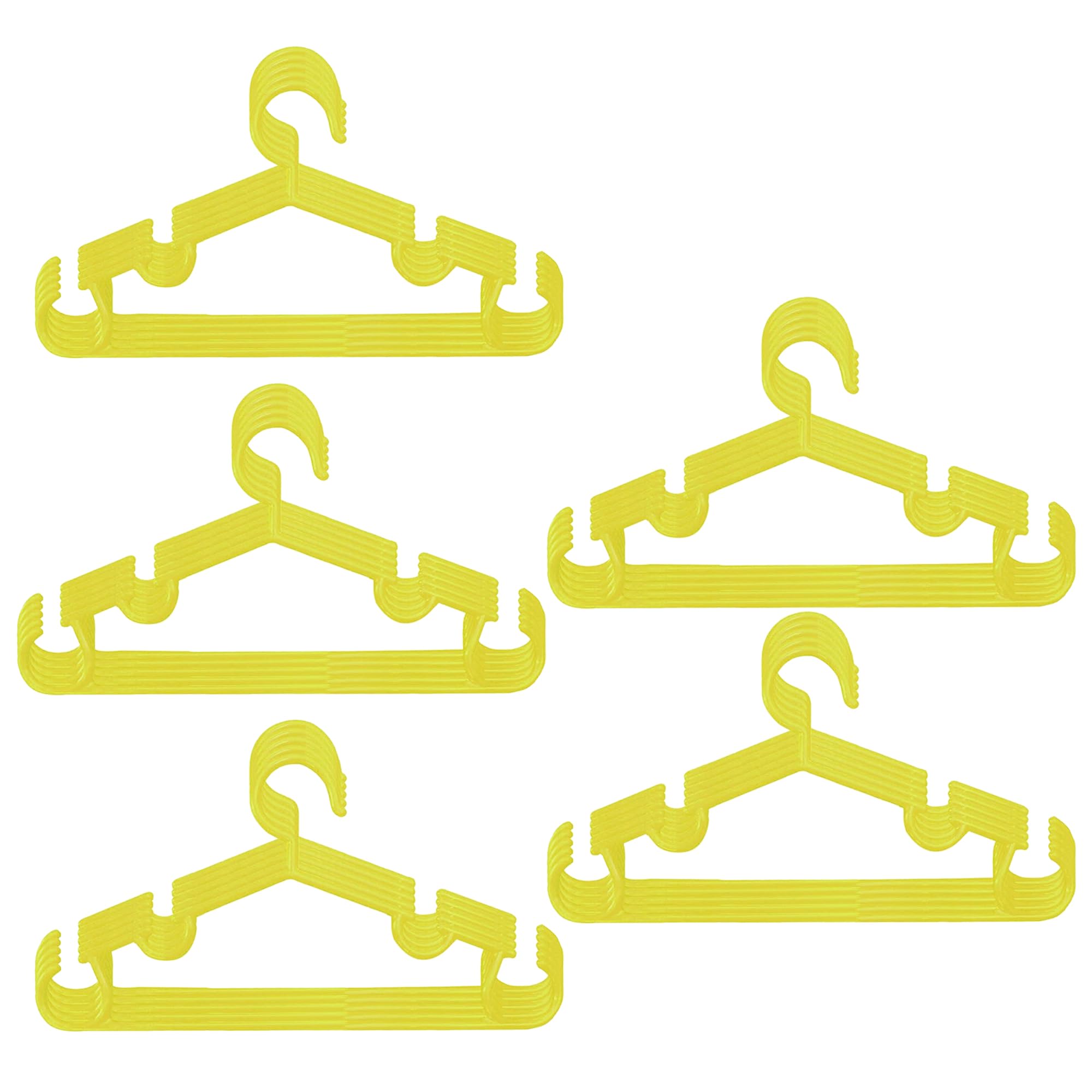 Heart Home Pack of 25 Kids Hangers for Clothes | Small Hangers for Wardrobe | Baby Cloth Hanger | Mizano Plastic Hangers | Yellow (B0D8T2R1K3) Amazon Price History, Amazon Price Tracker
