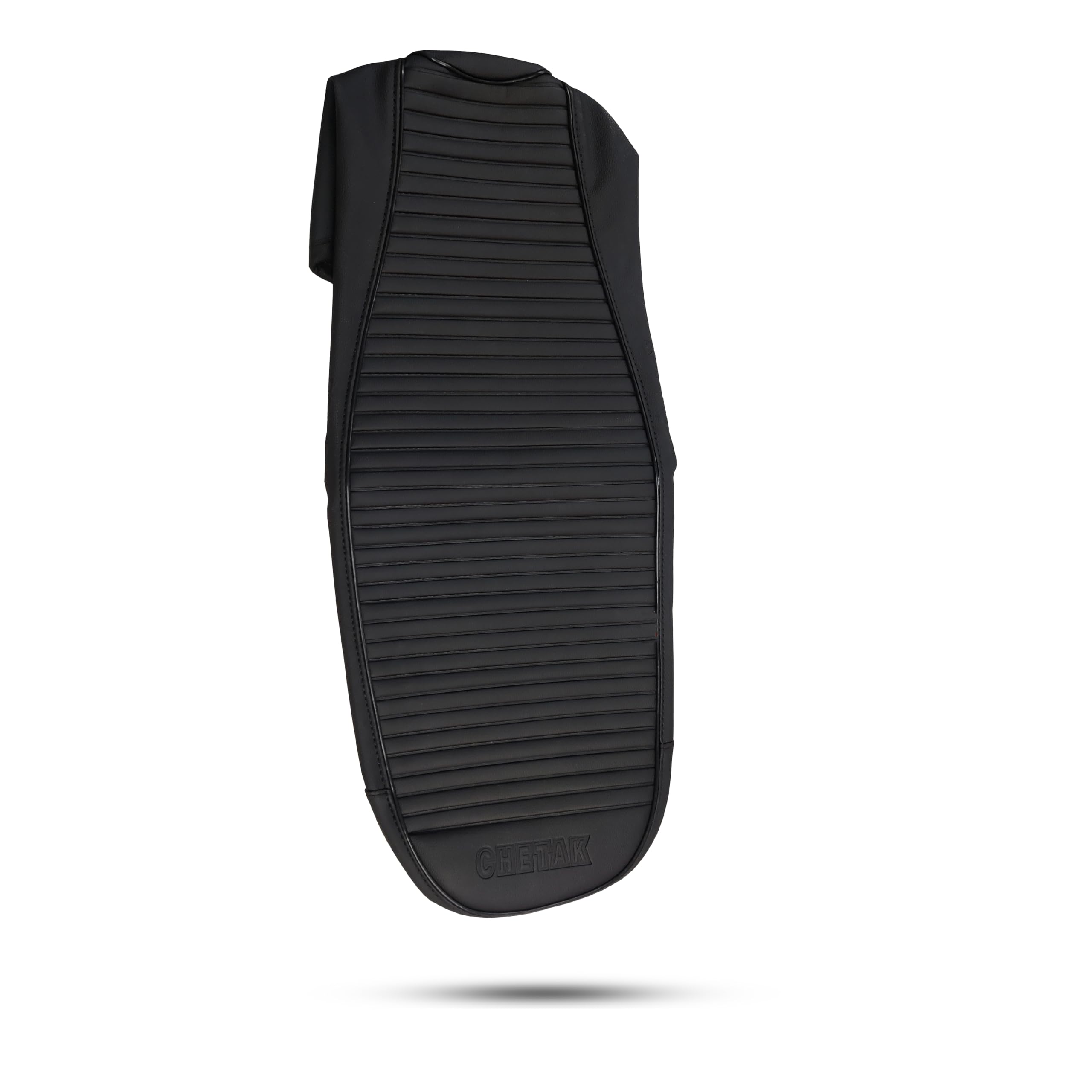 Prime Quality EV Chetak Seat Cover Black Leather Fabric for Bajaj Chetak New 2025 Model Only-image-0