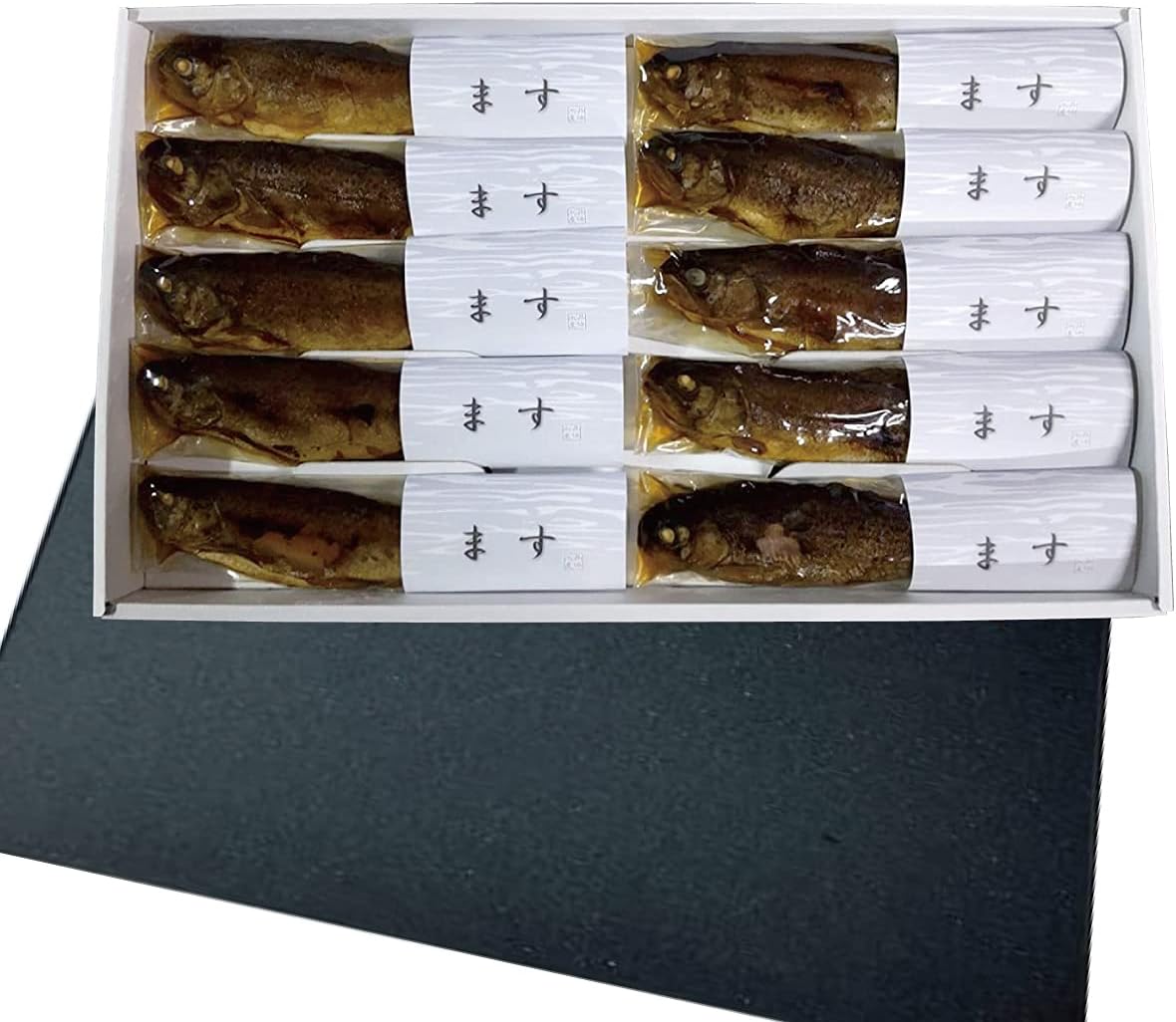 ニジマス甘露煮 (10個) ニジマス 甘露煮 虹鱒 鱒 ます マス 甘露煮 佃煮 おつまみ 魚 ギフト お歳暮 おつまみセット 井保水産