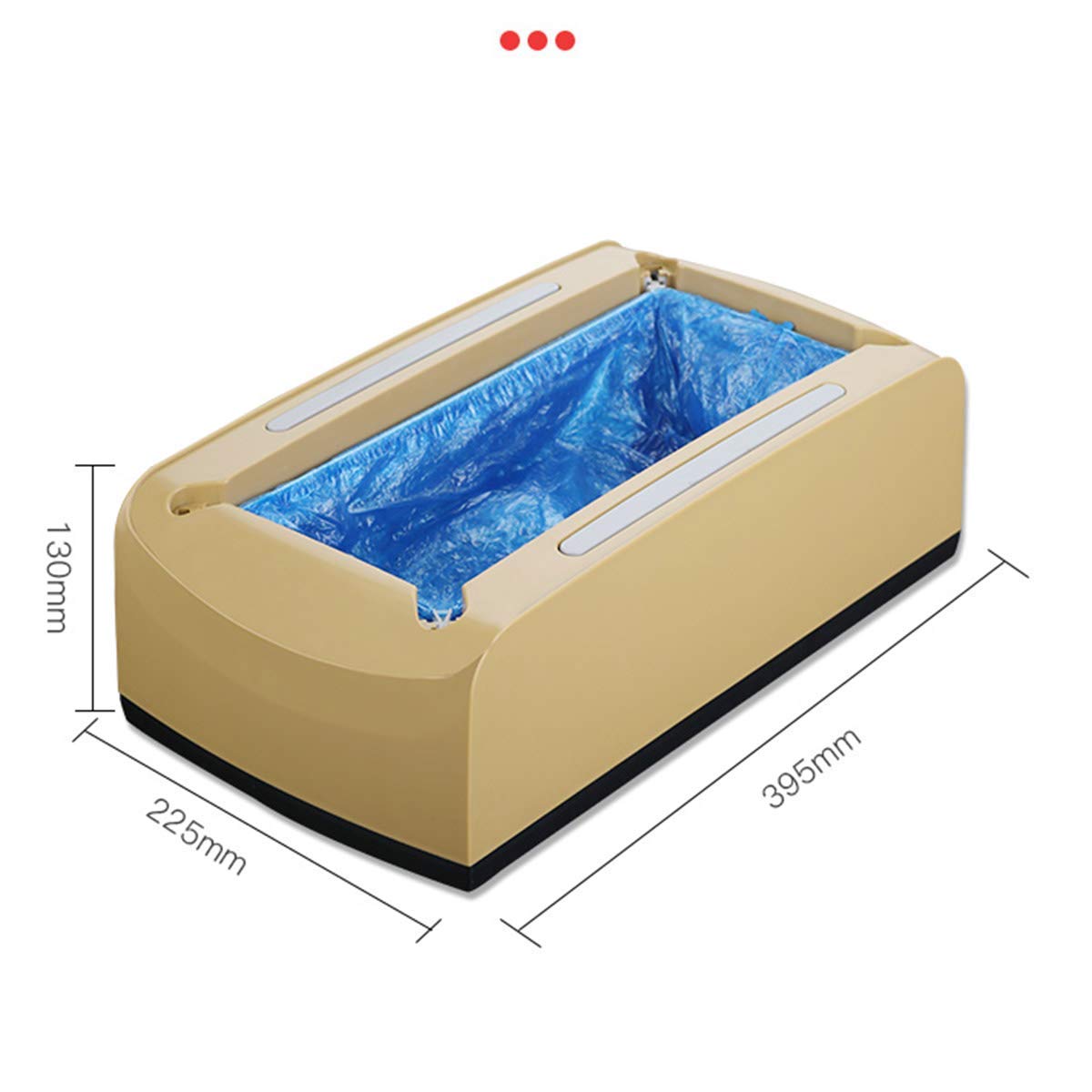 Distributore automatico di copriscarpe con 100 copriscarpe perfetto per casa, negozio e ufficio, oro (marrone)