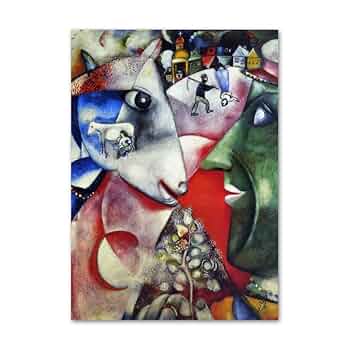 特価！シャガール リトグラフポスター ルッシュとモンパルナス セール！シャガール リトグラフポスター ルッシュとモンパルナス