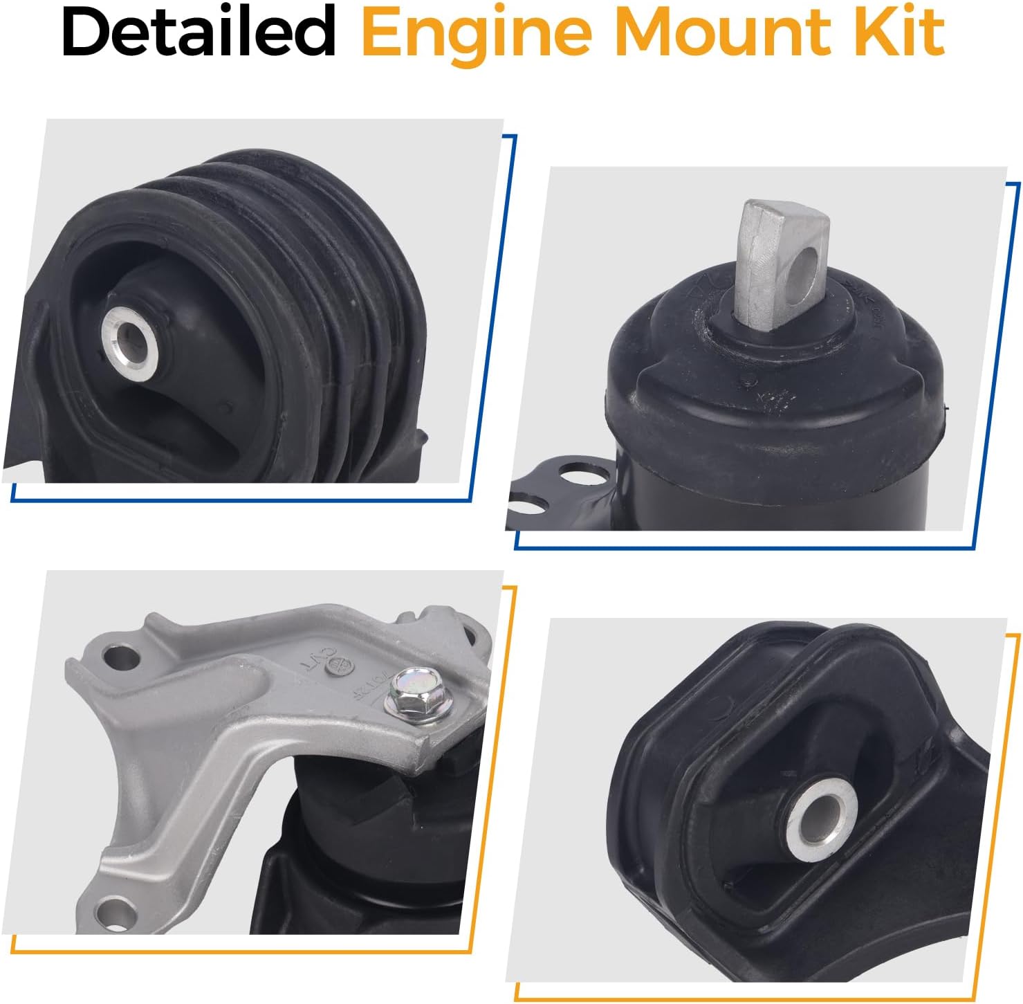 PAROD 5PCS Engine Mount 2.4L L4 Fit for Honda Accord 2013-2017,Replace#A65072 A65054 A65040 A65071 nA65068