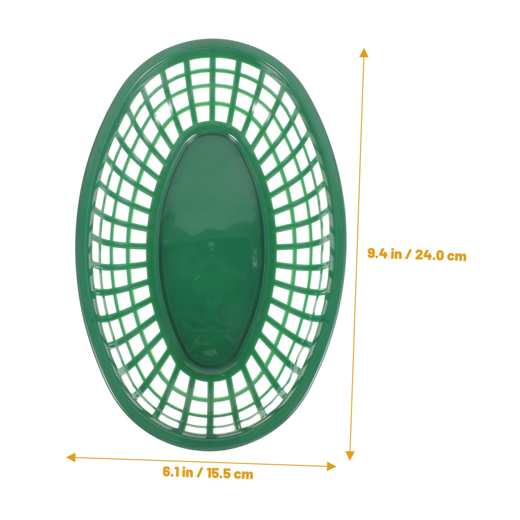 Unomor 10pcs Fried Food Plates Popcorn Baskets Hot Dog Burger Tray Fruit Bowl Fast Food Baskets Hot Dog Food Tray Baskets for Serving Food Serving Baskets Egg Basket Liners Plastic Green