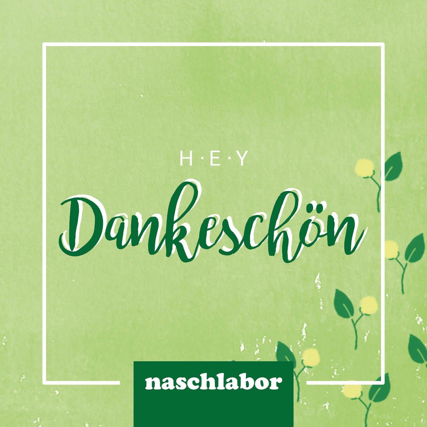 naschlabor | Dankeschön Geschenkbox | Einfach mal von Herzen | Ein kleines mit verschiedenen Leckereien | Geschenk zum Danke sagen an Freunde, Kollegen, Bekannte oder Familie