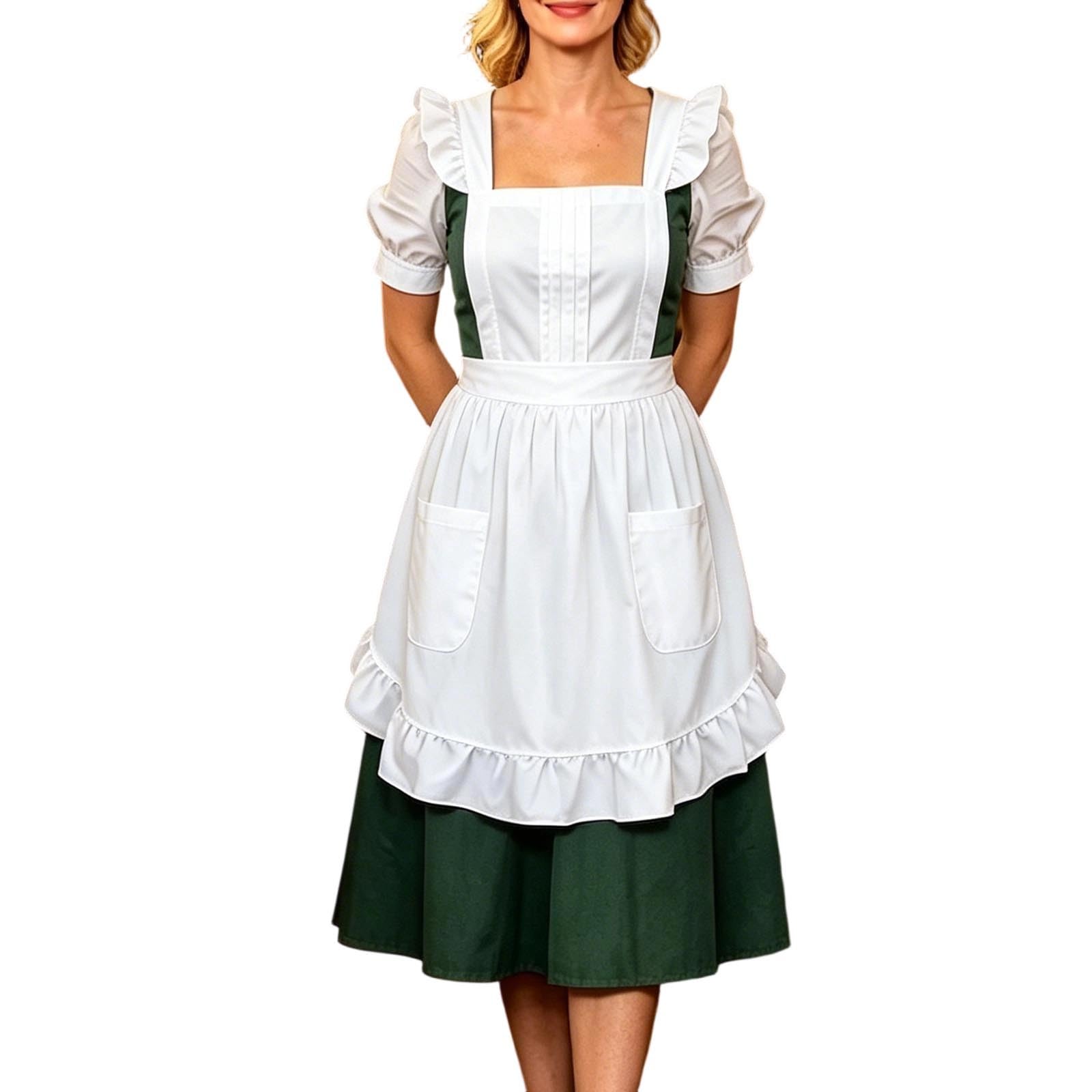 Generisch 2026, abito tradizionale per festa della birra, cosplay, con pizzo, design monospalla, da donna
