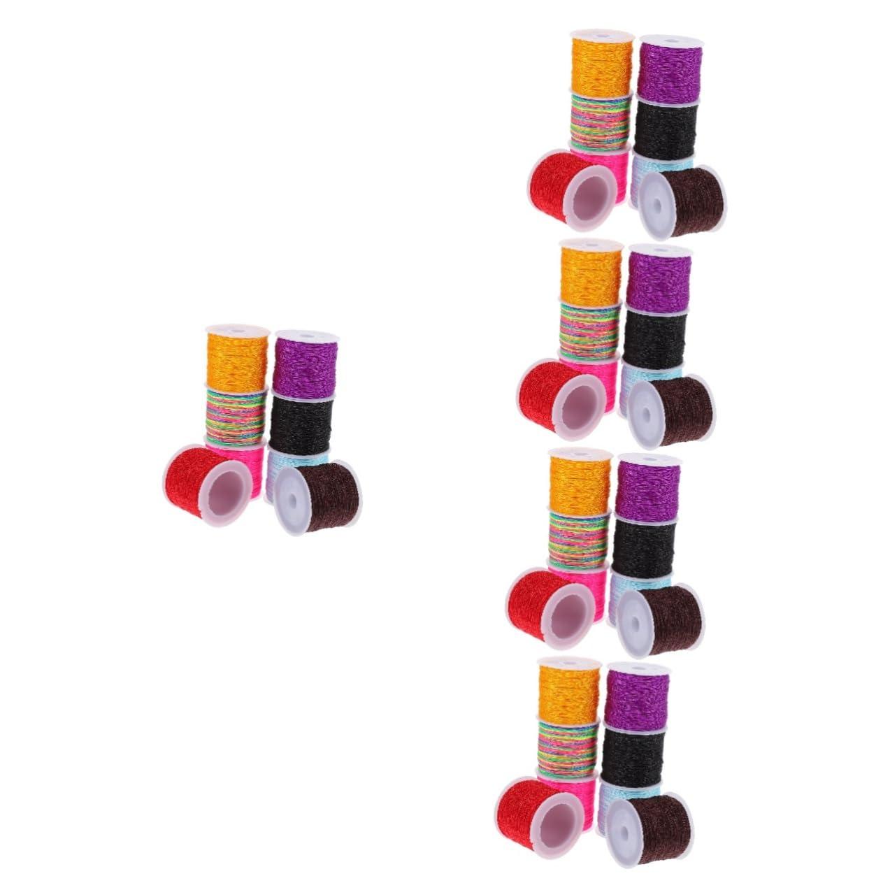 HOMSFOU 5 Sätze DIY Macrame Kordel Schmuckkordel Für Armbänder Und Bastelprojekte Farben Und Langlebig Für Handarbeiten Und Dekorationen 8 Rollen * 5