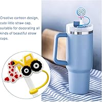 Vista 114 de Straw Cover Cap for Stanley Cup,Straw Topper Compatible for 30&40 Oz Tumbler with Handle,10mm 0.4in Dust-Proof Reusable Straw Tips Lids,Straw Tip