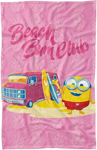 LOGOVISION Minions Beach Bum Bob - Manta polar de 36 x 58 pulgadas