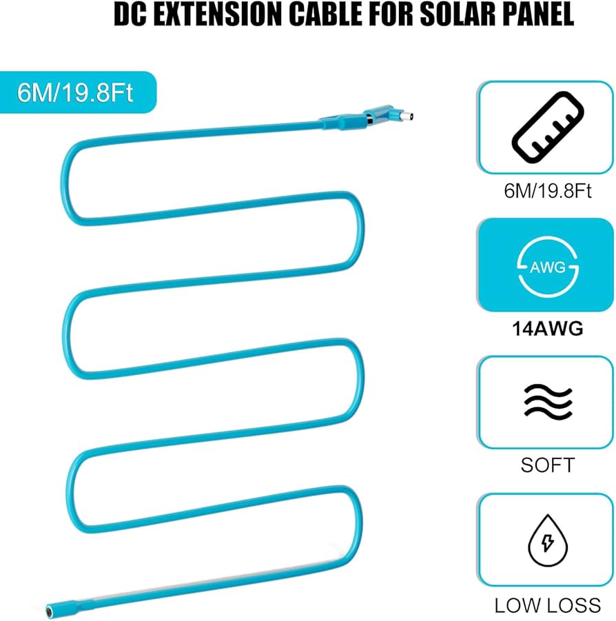 Amazon.com: 8mm Extension Cable ,DC7909 Solar Panel Cable with Amazon.com: 8mm Extension Cable ,DC7909 Solar Panel Cable with