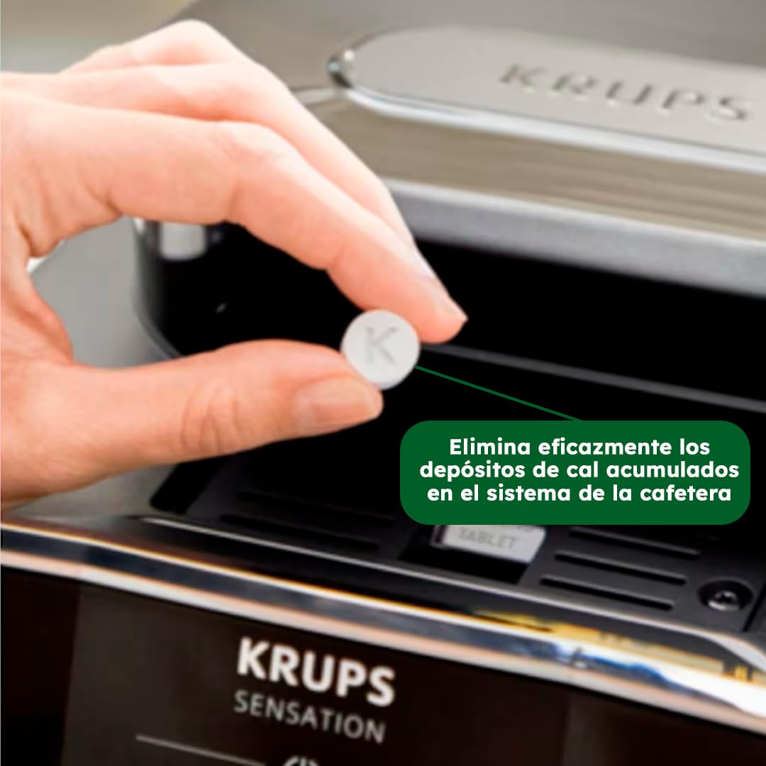 Limpiador Original | de 2x10 unidades | Compatible coon Cafeteras Automáticas y de Capsulas Krupscon, Krups XS3000, Espresso y Espresseria Automatic | Limpieza profunda y Eficaz sin Dañar