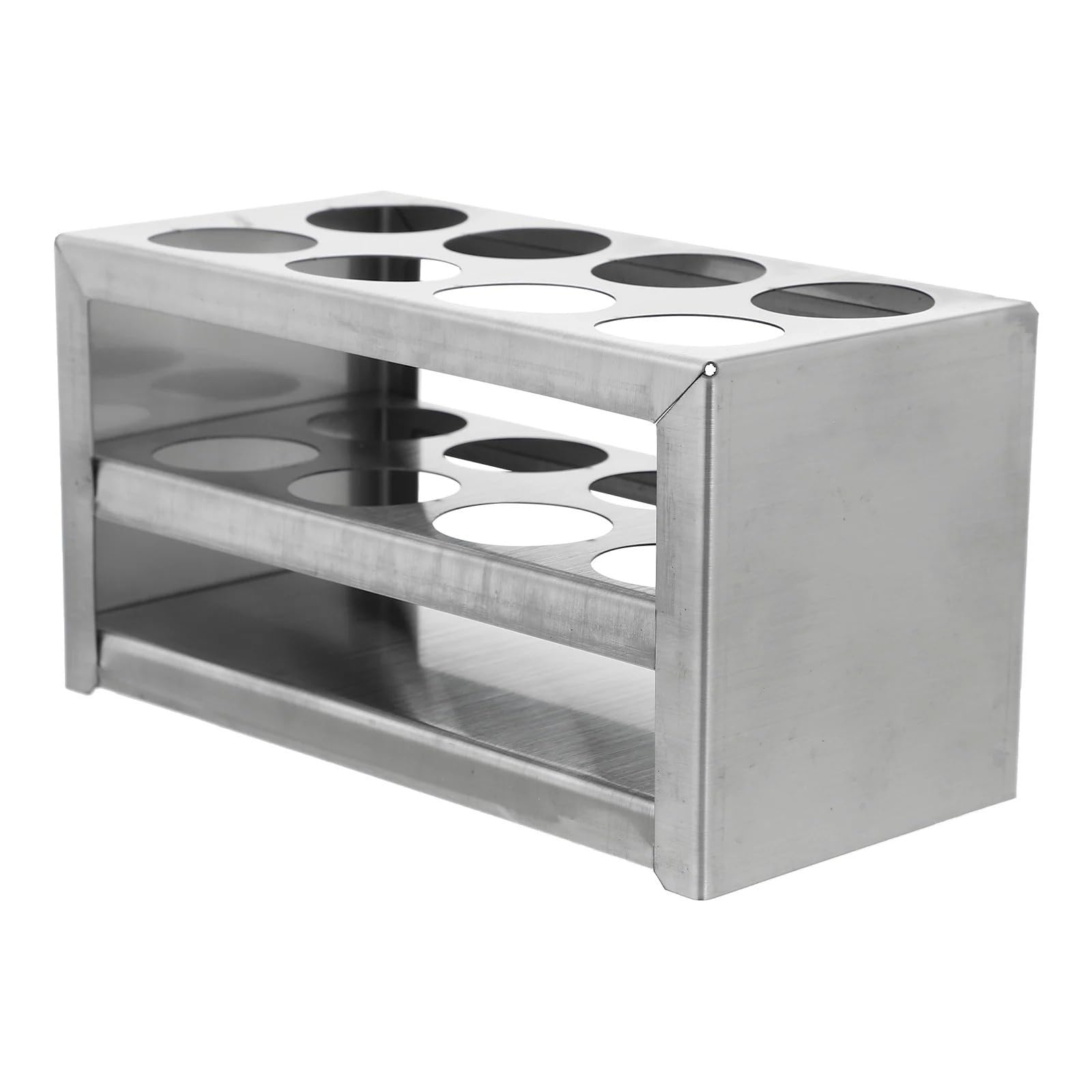 Test Tube Holder, Test Tube Rack Stainless Steel 30x8 Holes Lab Storage for Experiments