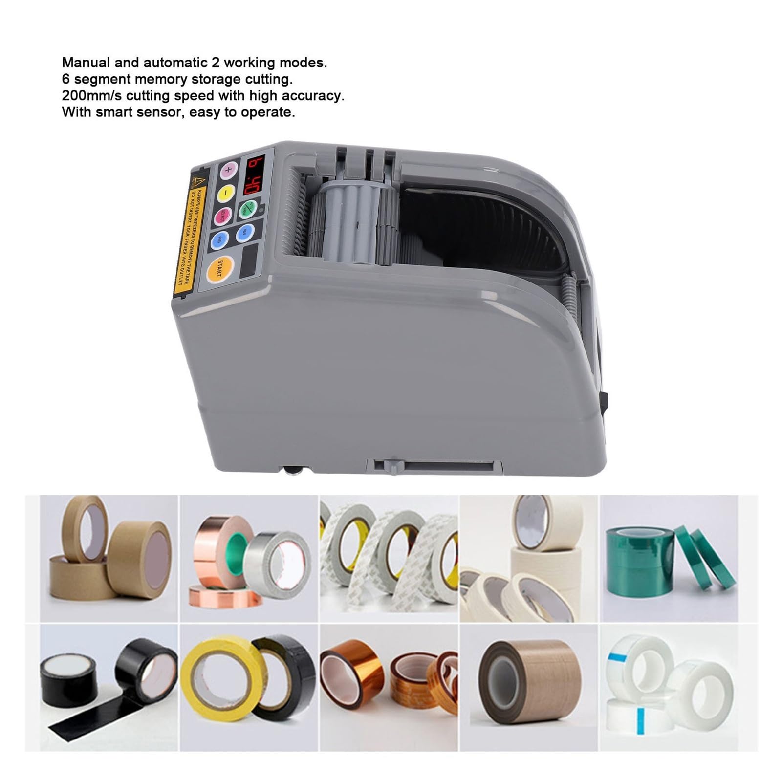 Distributore automatico di nastro adesivo Taglierina manuale elettrica automatica Macchina da taglio doppia for ufficio domestico