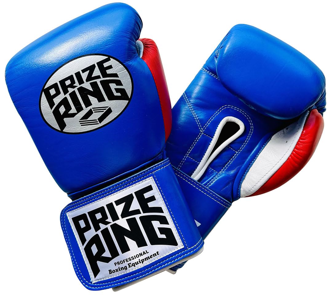 プライズリング ボクシンググローブ 本革製 12oz 青/赤 プライズ