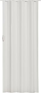 Dunes 36 in. x 80 in. White Vinyl Accordion Door with Hardware