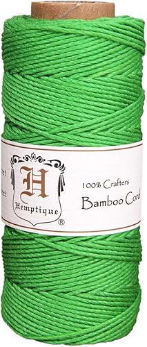 Miniatura 8 de Carrete de cuerda de bambú 20lb 205'-Negro