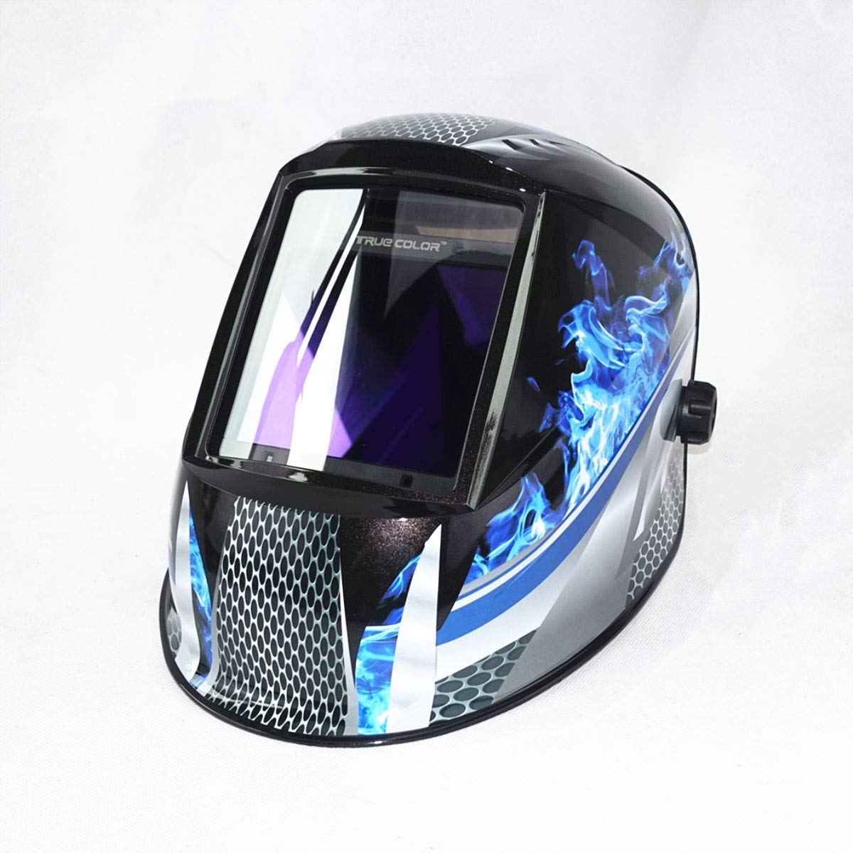 Careta Soldar Automatica,Mascara Soldar Automatica Oscurecimiento automático de soldadura Casco Ver Tamaño 98x88mm 3.86x2.46 DIN 4-13 Máscara de soldadura 4 sensores