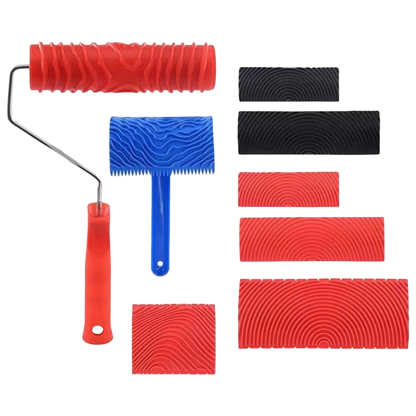 Set di 8 rulli multiuso con robusti rulli per applicazioni su pareti interne, uso quotidiano, pittura a parete e soffitto