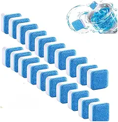 Kit 20 Pastilhas Efervescentes Antibacterianas Para Todos os Tipos de Máquinas de Lavar Roupas