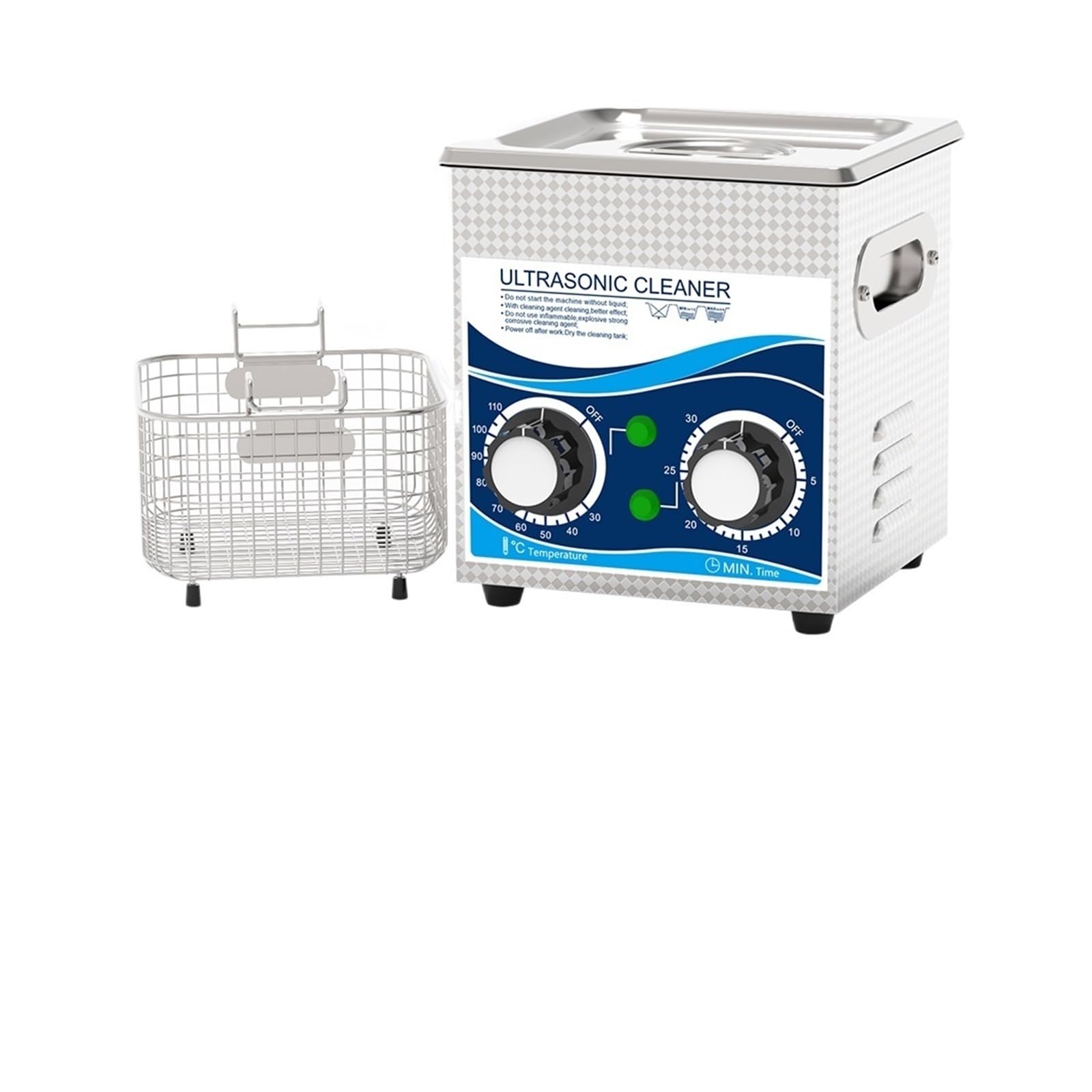 Limpiador ultrasónico Limpiador Ultrasónico De Acero Inoxidable, 120W, Agua Calefacción, 1,3 L, Control Temperatura del Baño, Lavadora Electrodomésticos, Circuito Joyería