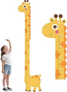 Personalized Name Height Chart for Kids, Giraffe Growth Chart for Wall, Wooden Growth Chart for Boys Girls, Nursery and Playroom Wall Decor Growth Chart for Kids