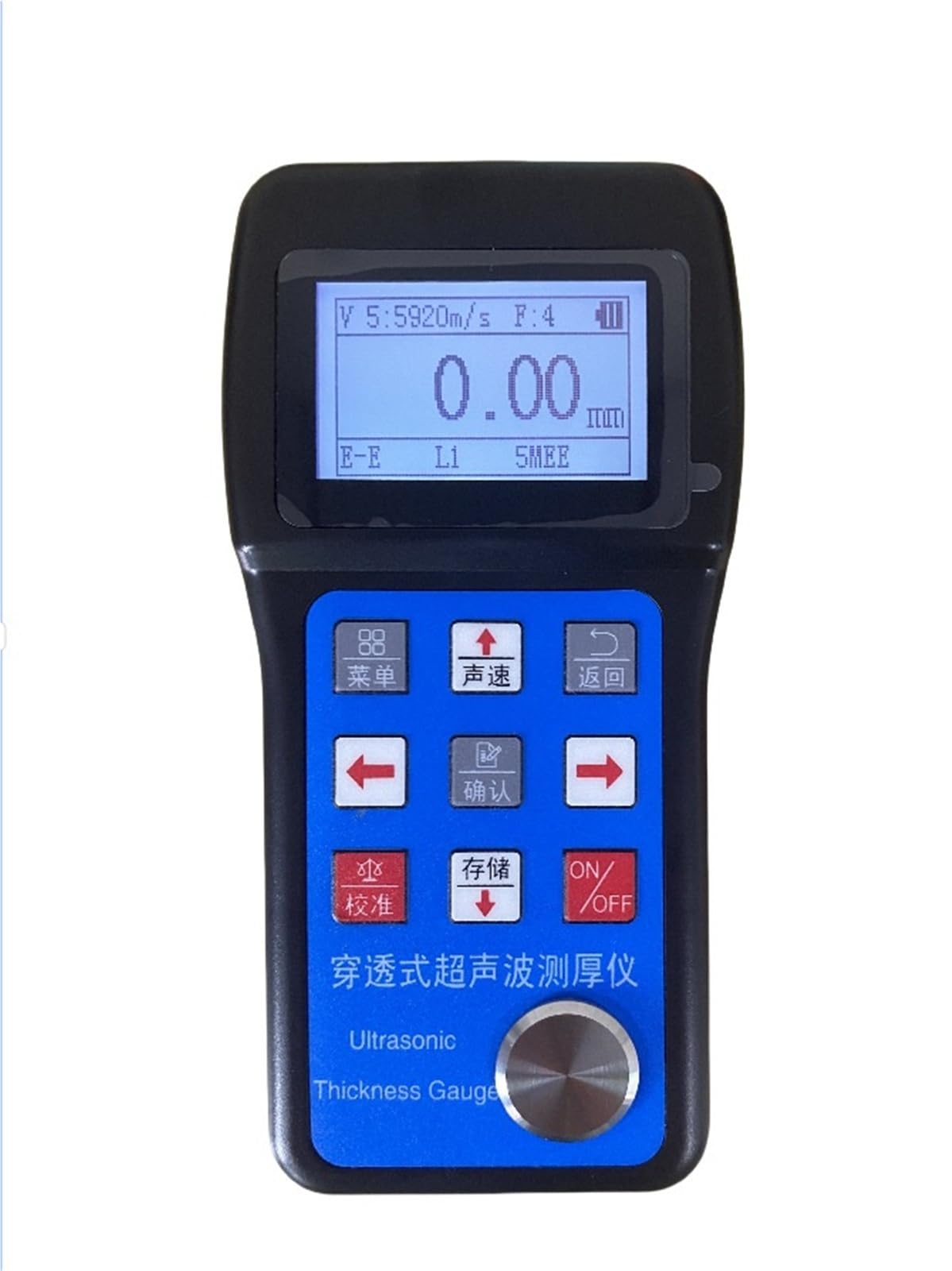 Thickness Gauge Ultrasonic Thickness Gauge Coating with Ferrous Probe 0.01mm Resolution High Precision Easy to Carry(I)