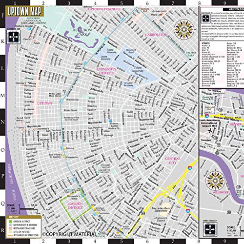 Streetwise New Orleans Map - Laminated City Center Street Map Of New Orleans, Louisiana (Michelin Streetwise Maps) #TOP6