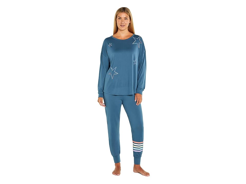 Wildfox Starry Night Set (China Blue) Women's Pajama Sets INTERNATIONAL SHIPPING