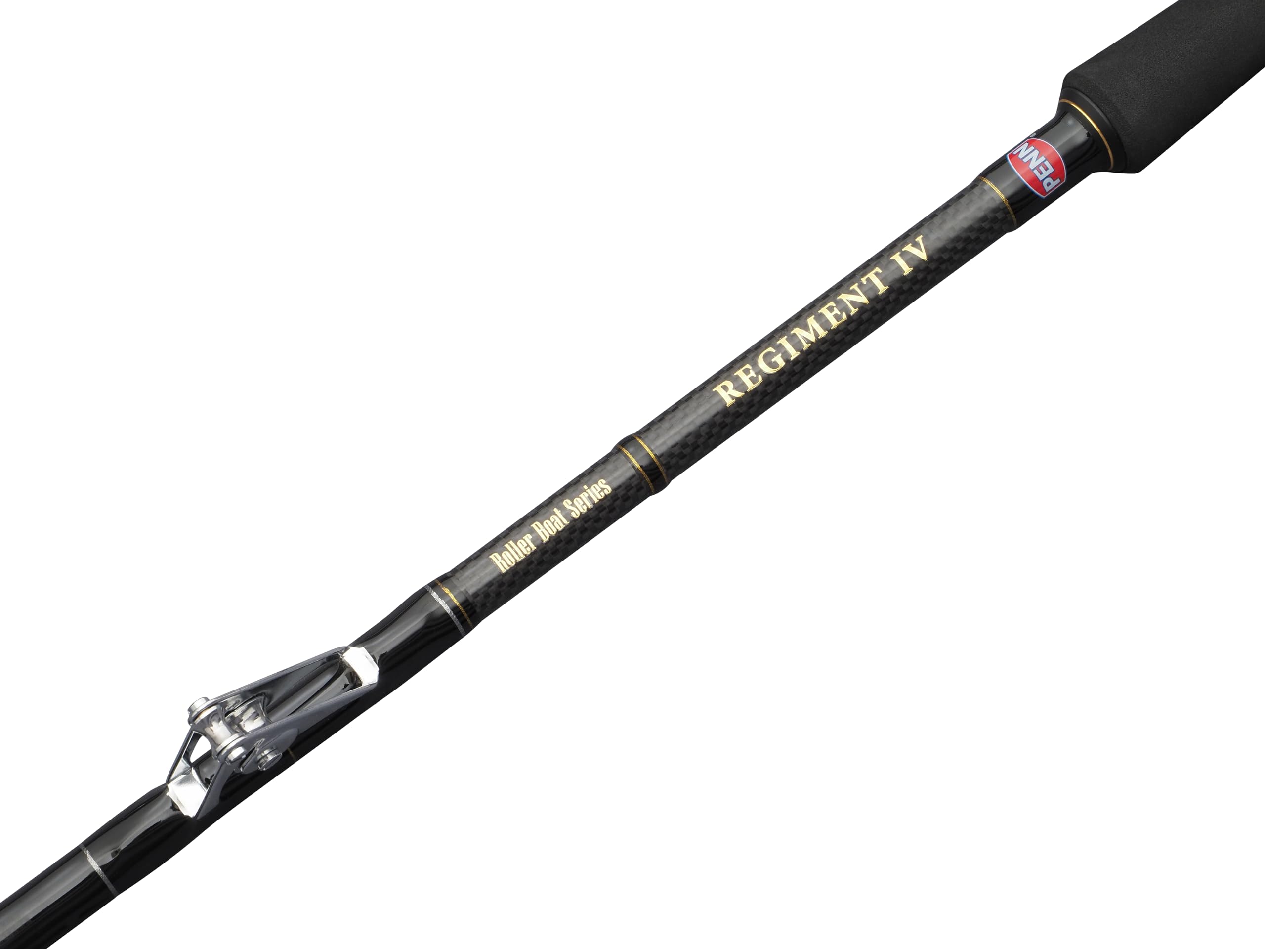 Penn Regiment IV Roller Bootsrute, Salzwasser Angler Angeln Seefisch Kabeljau, Aal, Barsch, Seelachs, Makrele, Hai, Starkes Leichtgewicht & Vielseitig, Silber, 2.00m Mäßig Schnelle Beidhändige Rute