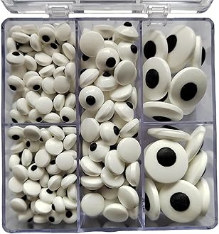 Eastron Candy Eyes, Candy Eyeballs, Edible Eyes for Decorating, Assorted Variety, Perfect for Cake Decorations, Baking, Cookies, Ice Cream, Cupcake Toppers, Halloween Christmas Birthday Party Supplies, 2.82 Ounce