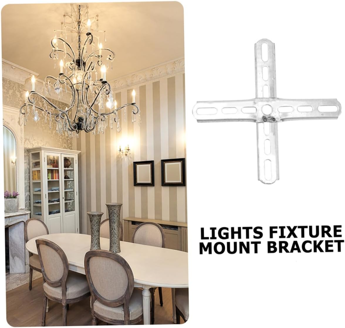 8pcs Ceiling Light Mounting Bracket Metal Light Fixture Rack for DIY Installation Compatible Ceiling and Pendant Fixtures