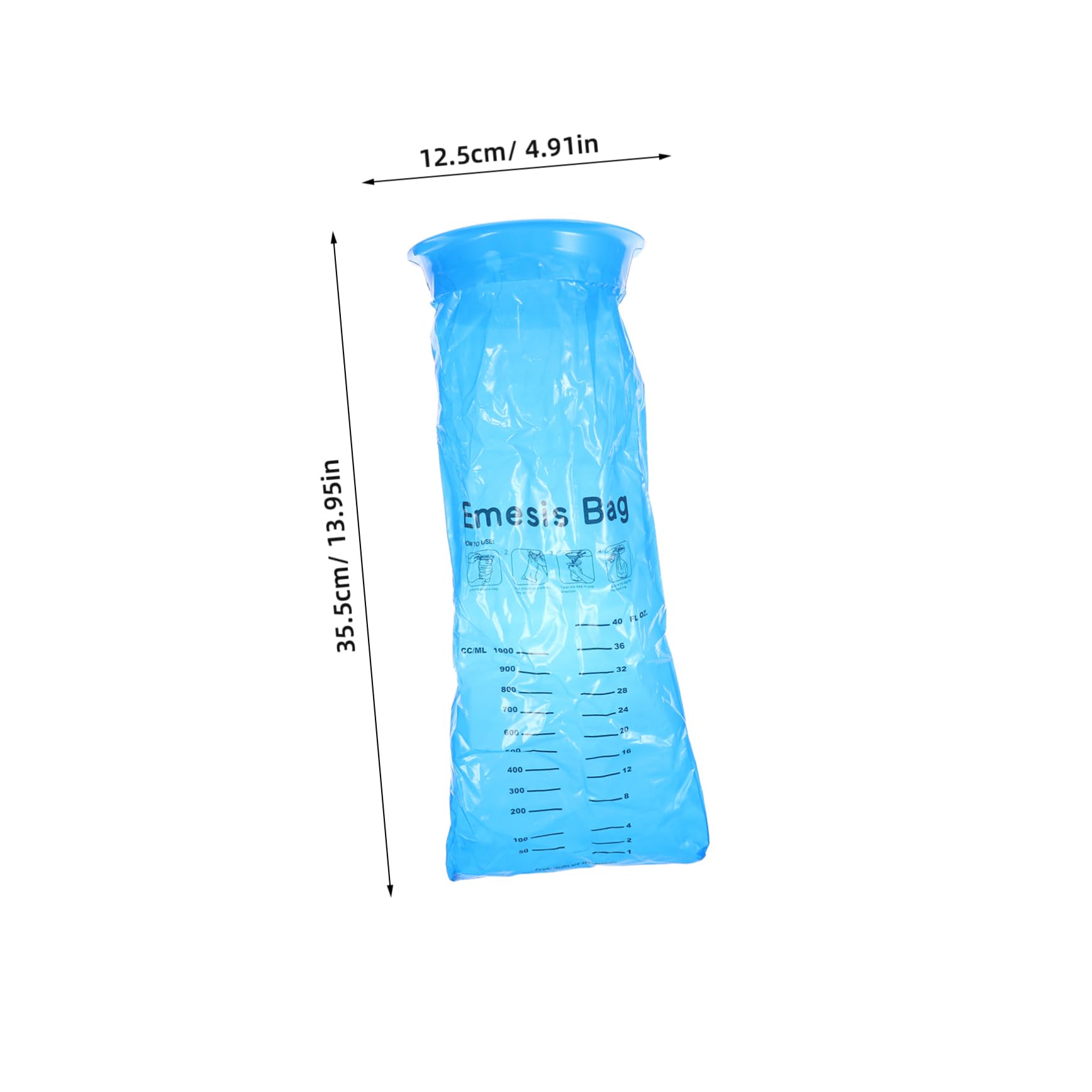 FRCOLOR 25Pcs Portable Vomit Bags Disposable Barf Bags for Carsickness for Travel Airplane Camping Sealing Design for Easy Cleanup